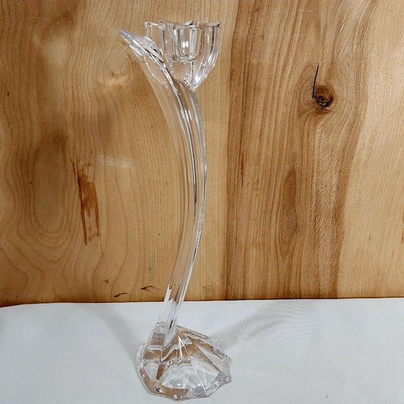 Mikasa Accents Mikasa Flower Song Lead Crystal Candlestick Taper